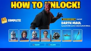How To UNLOCK DARTH MAUL in FORTNITE!😱