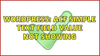 Wordpress: ACF simple text field value not showing