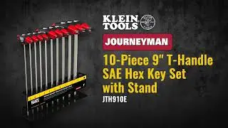 Klein Tools Hex Key Set, SAE, T-Handle, 9-Inch with Stand, 10-Piece