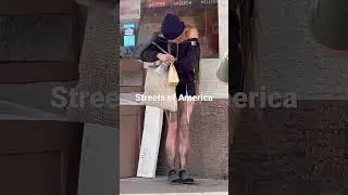 Homeless woman