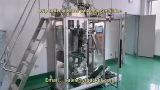 Malaysia drip coffee bag packaging machine for coffee and sugar mixed packaging #dripcoffee #coffee