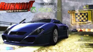 Burnout Revenge - Xbox360 - White Mountain, Grand Prix 2, 3 Tracks Full Race/ Cinematics Replays
