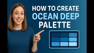 Ocean Deep Blue Color Palette for PowerPoint: Calming & Professional Presentation Design Tutorial