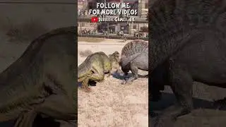 🔥T-REX vs SPINOSAURUS in JURASSIC PARK | JWE2 #spinosaurus #tyrannosaurus #dinosaur #jwe2