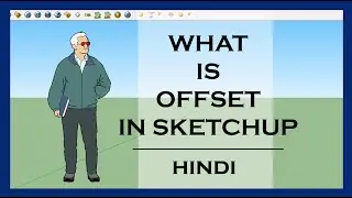 Offset in sketchup ( Hindi)