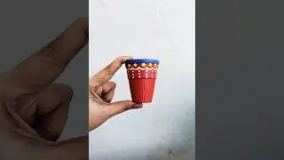 Painting On Tea Pot 😍 #craft #youtuber #shorts #poornimart
