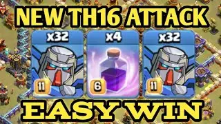 NEW TH16 MECHA ATTACK STRATEGY! BEST TH16 ATTACK STRATEGY IN CLASH OF CLANS - coc gal