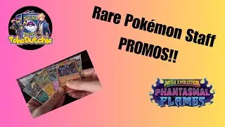 Rare Pokemon Phantasmal Flames promo staff set!
