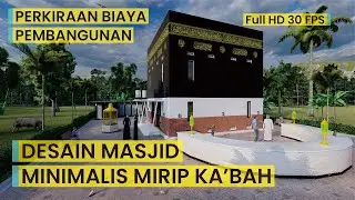 Desain Masjid Minimalis Mirip Ka'bah 2 Lantai di Purwakarta & Perkiraan Biaya Pembangunan