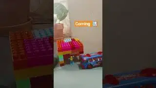 how to make a bus stand using blocks?