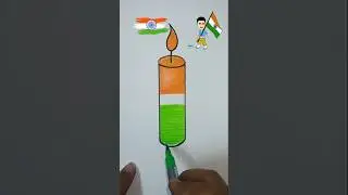 Indian flag 🇮🇳||drawing||Republic Day||#shortsfeed #drawing #trending #indianflag #2026#shorts #flag