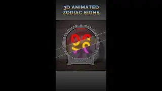 3D Animated Zodiac Signs #shorts