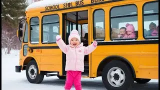 School Bus Winter Trip | Fun Winter Song for Toddlers & Preschoolers