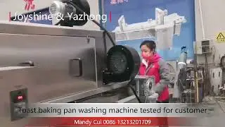 Customized toast baking pan washing machine for Indonesian customer
