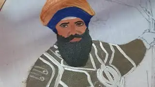 Baba Banda Singh Bahadur Ji Painting | Live Art Session Part 4 | Sikh History Through Art