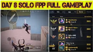 DAY 8🔥SOLO FPP | Season 14 solo fpp full gameplay | Esp hacker killed me | #68 rank in aisa 🔥