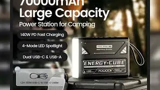 A must-have product! MOVESPEED LED Camping Lantern 70000mAh Large Capacity Battery w/ Rechargeable