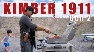 BBQ, with a stainless 1911! what could be more American than that!??