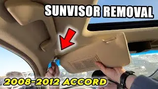 Honda Accord 2008-2012: как снять солнцезащитный козырек