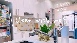 SUB)Cleaning & organizing the small open kitchen | 跟我一起来清洁整理厨房吧 | Cleaning Vlog