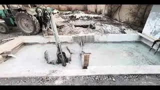 لایروبی استخر کارخانه برش سنگ   Pond dredging, stone cutting factory