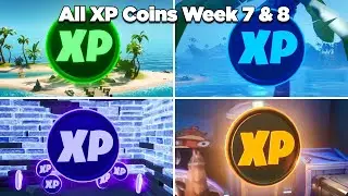 All XP Coins Location Guide - Fortnite Season 2 Week 7 & 8 (All Green, Blue, Purple & Gold XP Coins)