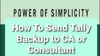 How to create  tally backup and sending by mail.   #Education #Trading #tally #gstvlive