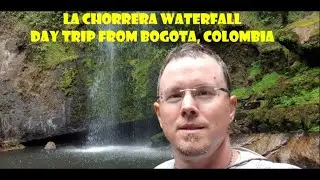 Hiking to La Chorrera waterfall near Bogota, Colombia