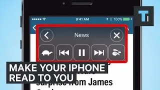 Make your iPhone read to you