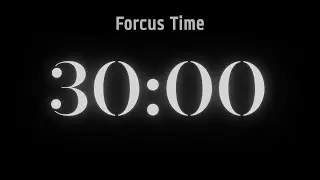 Đồng Hồ Đếm Ngược 30 Ph&uacute;t 🧡 Focus Timer 🧡 No Background 🧡 ASMR Tick Tock | Tập Trung Cao Độ