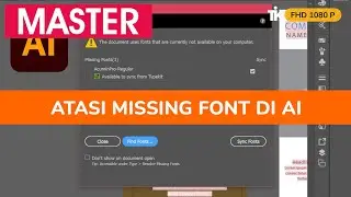 How to Fix Missing Fonts in Adobe Illustrator AI