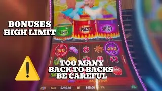Back-to-Back Bonuses Won&rsquo;t Stop! 🥟🔥 High Limit Flaming Pots Slot Machine