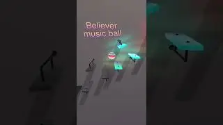 Believer marble music on different instruments #marblemusic #musicball