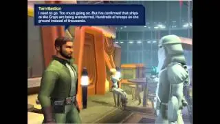 Star Wars uprising - Final Rebel Cutscene after Level 91 Story Mission w/ Tom Bastion