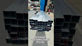 Gi tubular 2x2x1.5mm (10.5kg) ₱535/pc. #hardware #shortvideo #shorts #steel