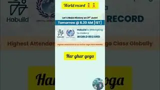 World Record YOGA 🧘 LIVE with Saurabh Bothra | International Yoga Day 2025 🧘