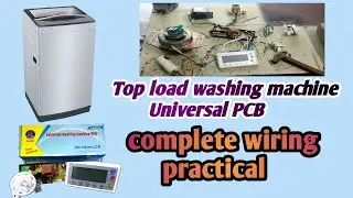 top load washing machine Universal PCB complete wiring practical in telugu