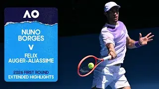 Nuno Borges v Felix Auger-Aliassime Extended Highlights | Australian Open 2026 First Round
