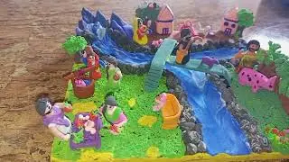 DIY How to make polymer clay miniature village | Clay ideas | Anomem Ideas