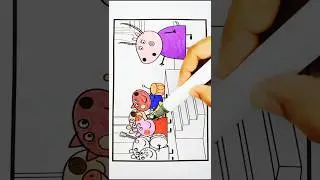 Рисование, раскрашивание и раскрашивание Свинки Пеппы для детей, 356#peppapigcoloring #peppapigdr...