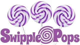 SWIPPLE POPS | Purple Grape Swirly Lollipops
