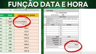 Como usar Função Data e Função Horas no Excel | Exemplo Prático para Vida Real