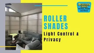 Roller Shades for Sun room | Window Shades to Block Heat and Sun