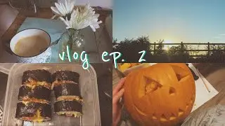 🎃vlog ep. 2: coffee making + gimbap + pumpkin carving !!