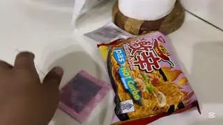 I tried pink ramen noodles for the first time🥵