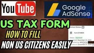 How to Fill Out Google AdSense US Tax Form 2025 (Step-by-Step)