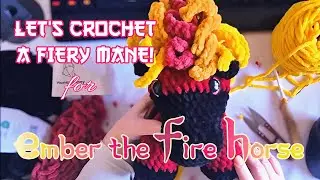 Ember the Fire Horse Tutorial: How to Crochet the Ears, Mane and Tail | Amigurumi Pattern
