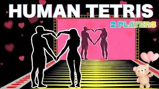 HUMAN TETRIS CO-OP | 2 Player |  High Quality Immersive Interactive Warm Up | Viral Interactive Game