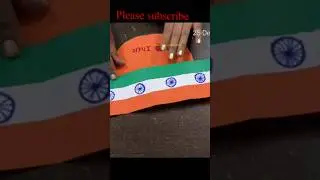 How to make paper cap #tricolour  paper cap #Republic day craft