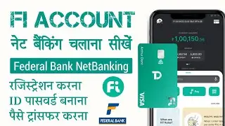 Fi Money Net Banking Ragistration | Federal Bank Net Banking Ragister and Use Hindi | Fi Net Banking